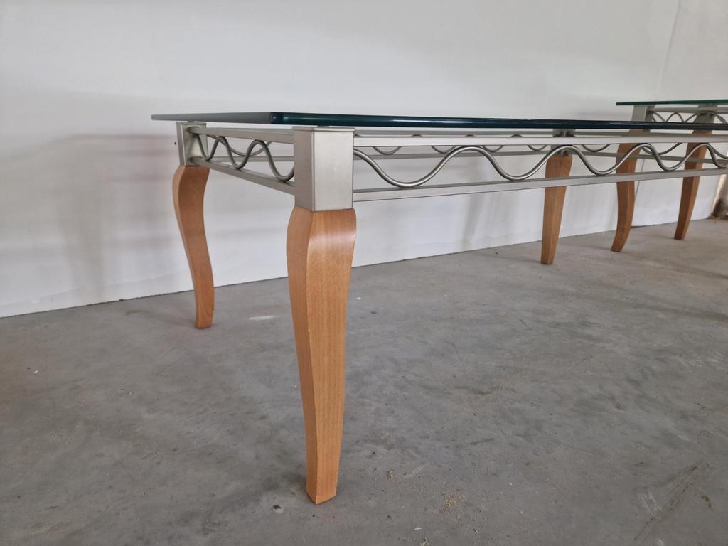 Pierre Vandel Postmoderne Salon Tafel En Bijzettafel image 5
