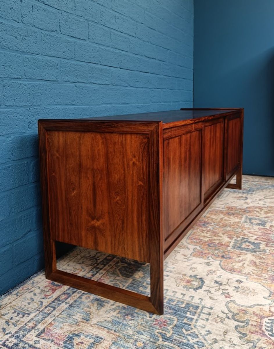 Vintage Palissander Lowboard, Deens Design Van Mørke Møbelfabrik, Jaren 60 image 10