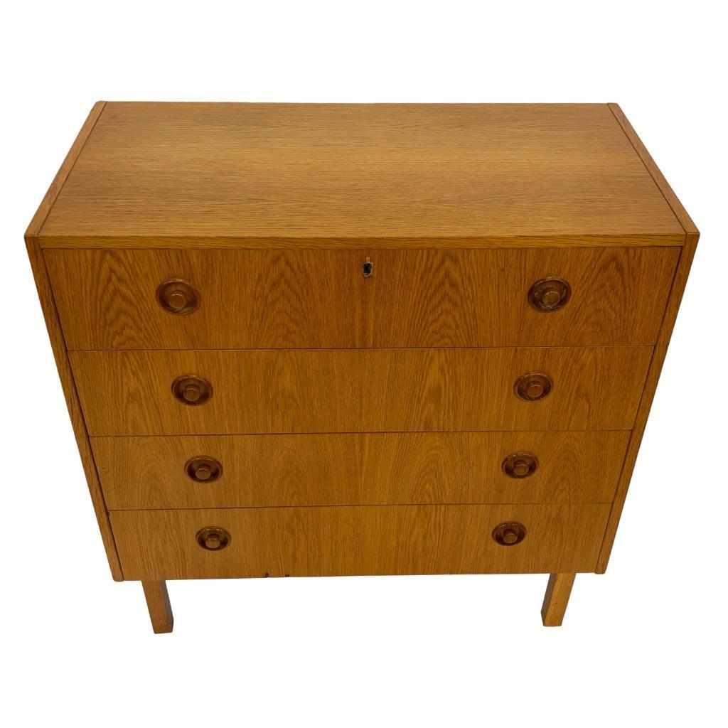 Vintage Ladekast Kastje Jaren 60 Teak Fineer Commode Design image 21
