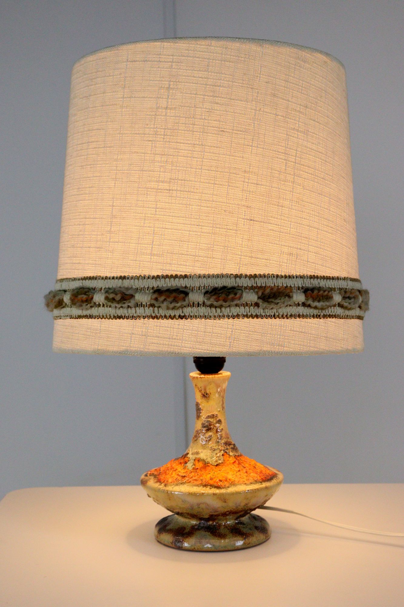 West Germany Tafellamp Keramiek Lamp Vintage image 6