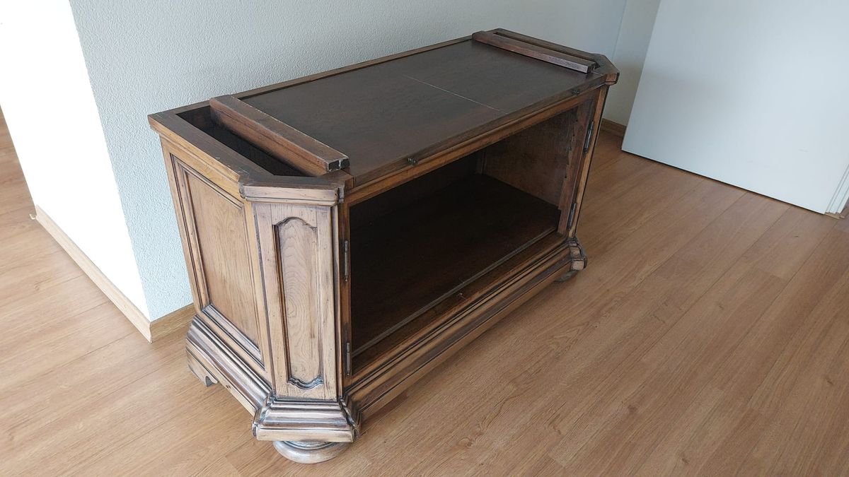 Vintage Eiken Toogkast (b155xh210xd65) image 15