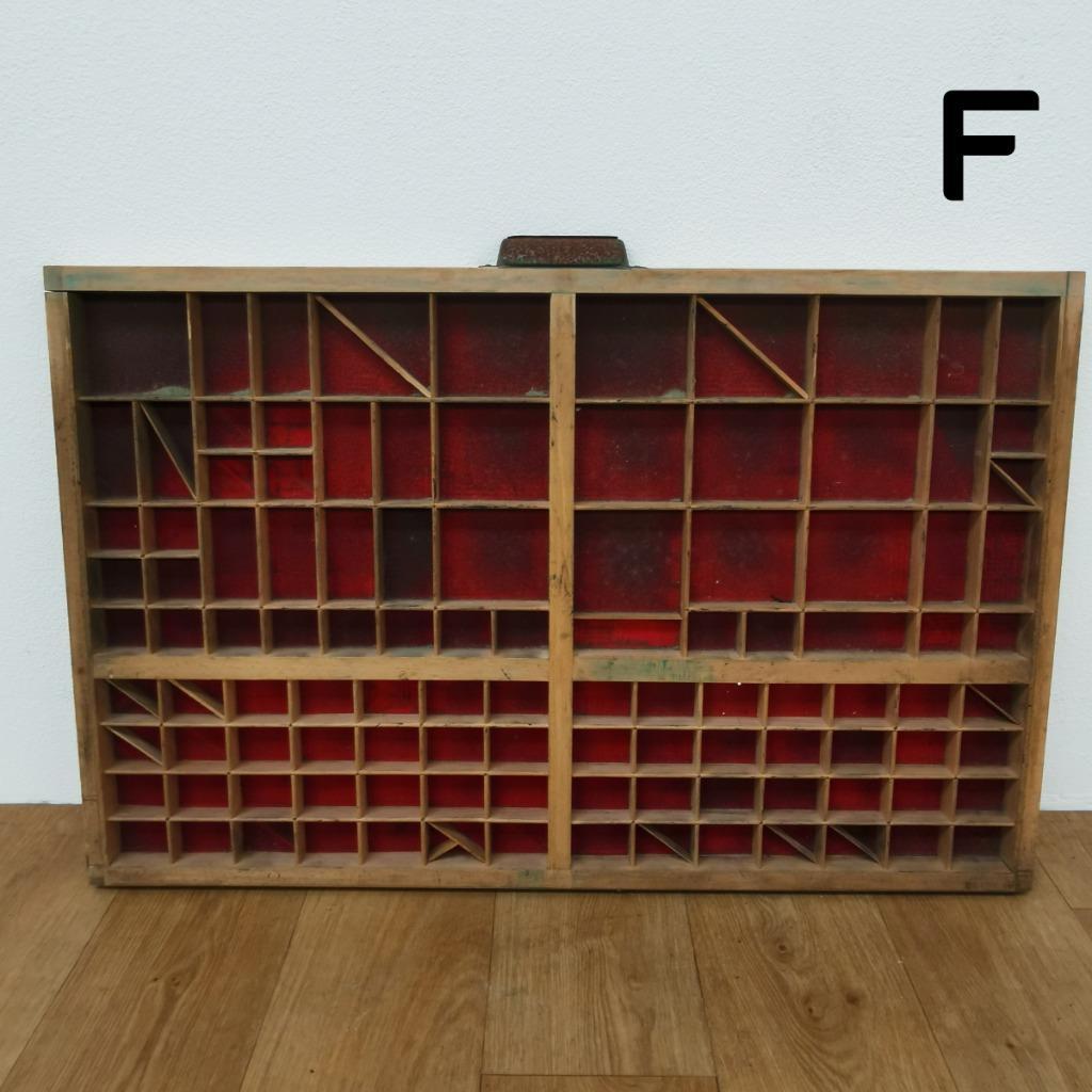Brocante, Bruine Antieke Houten Letterbak, Wanddecoratie F image 4