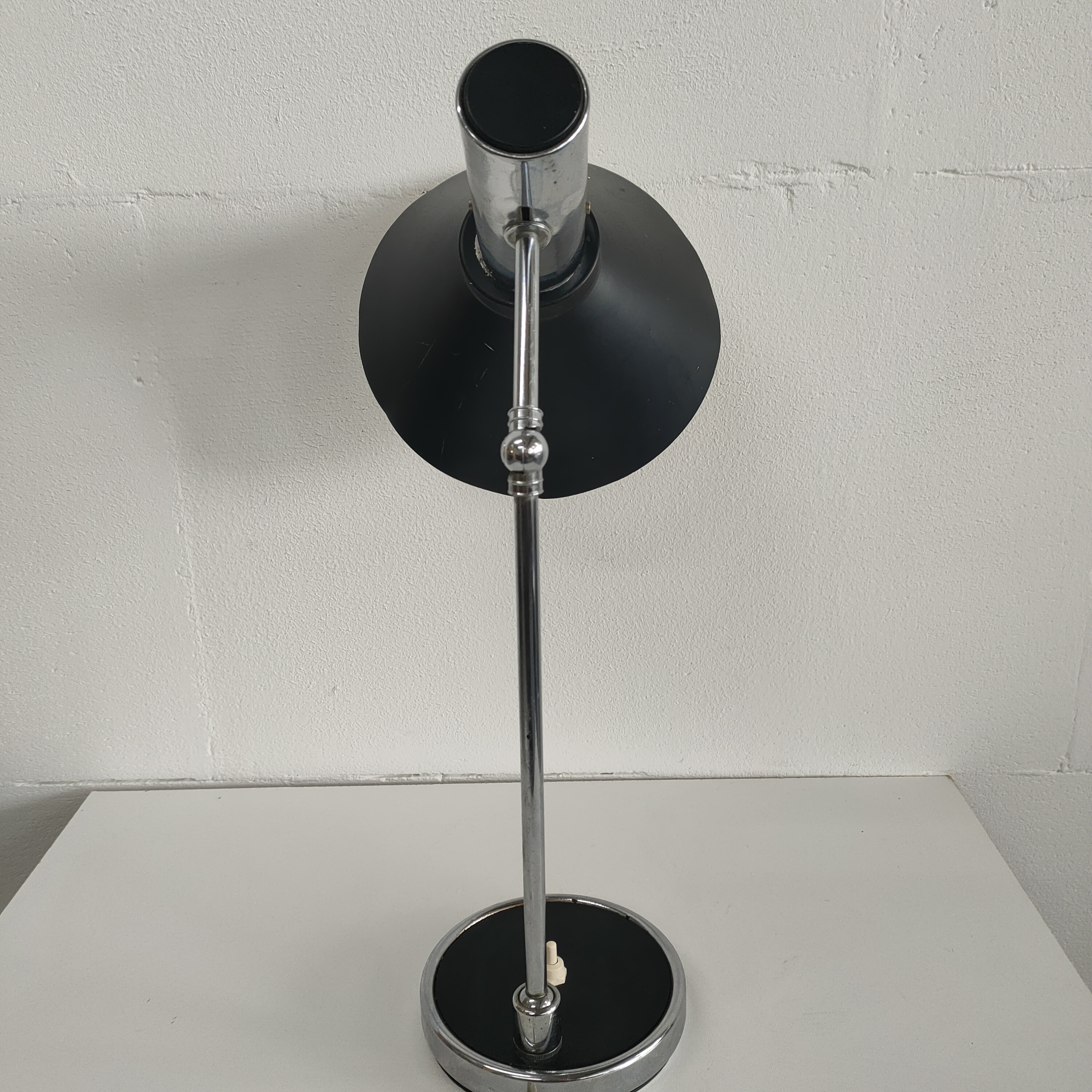 Vintage Stilux Milano Tafellamp Plastic Black bij Reliving