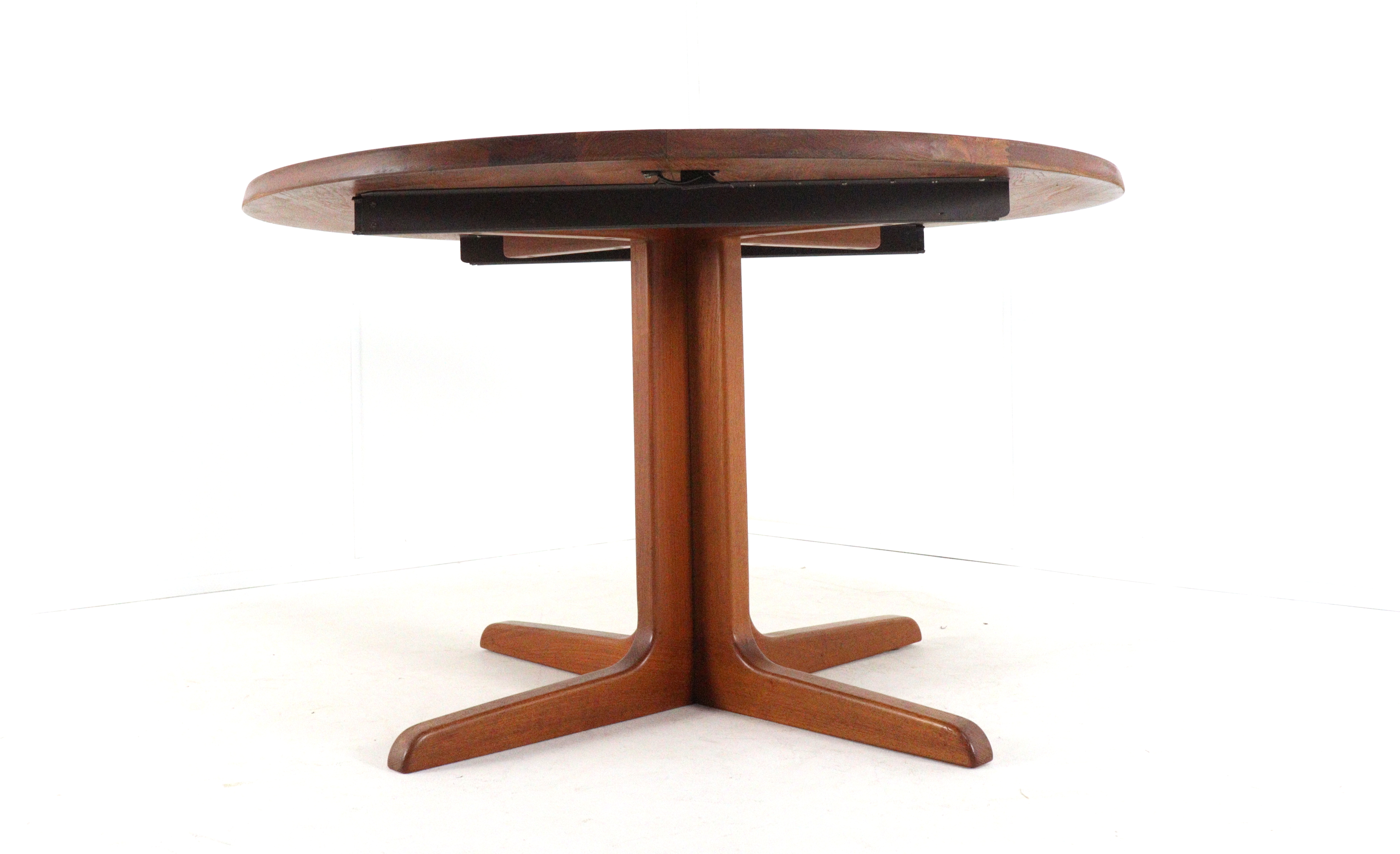 Niels Bach Vintage Ronde Eettafel Eetkamertafel Deens Massief Teak image 9