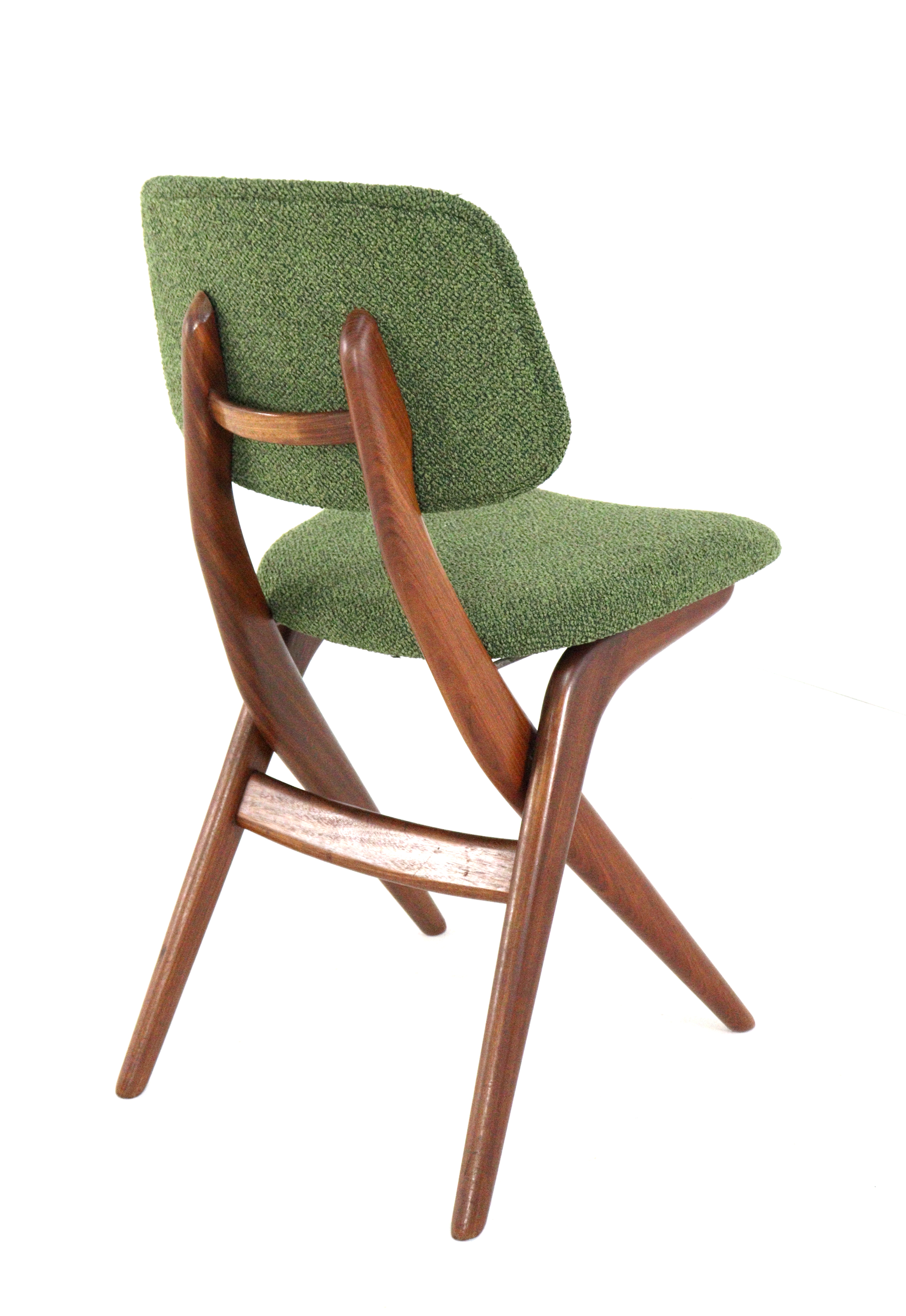 Set 6 Scissor Chairs Stoelen Attr Louis Van Teeffelen Vintage image 14