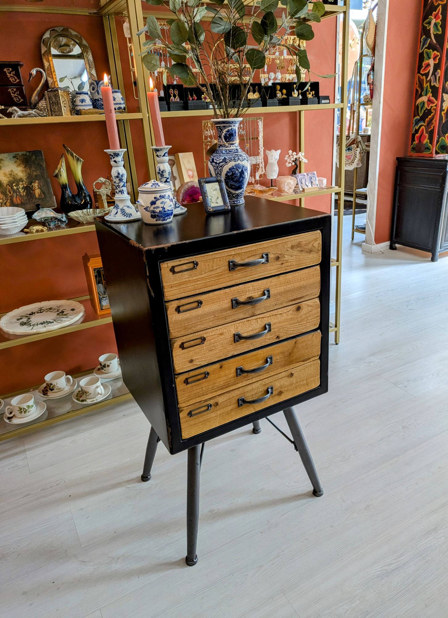 Industriële Ladekast Apothekerskast image 12