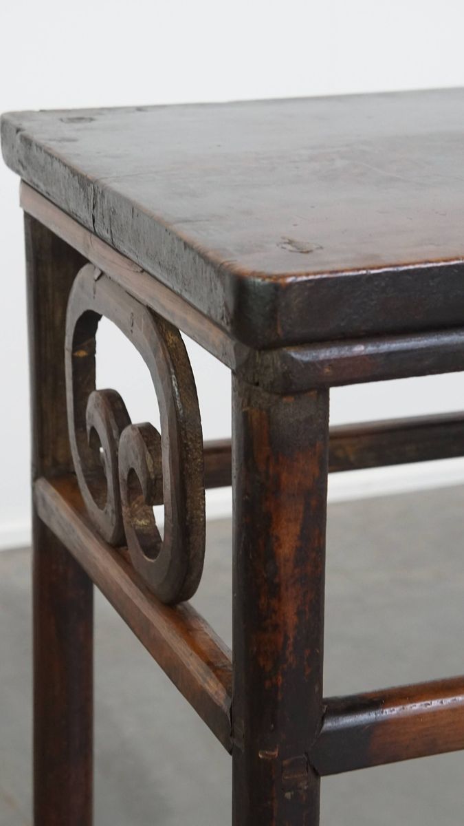 Antieke Chinese Side Table/ Altaar Tafel Uit Begin 1900 Met Een Zeldzame Single Piece Top image 14