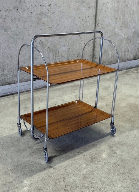 Opvouwbare Serveerwagen Trolley Bremshey & Co 1970s image 7