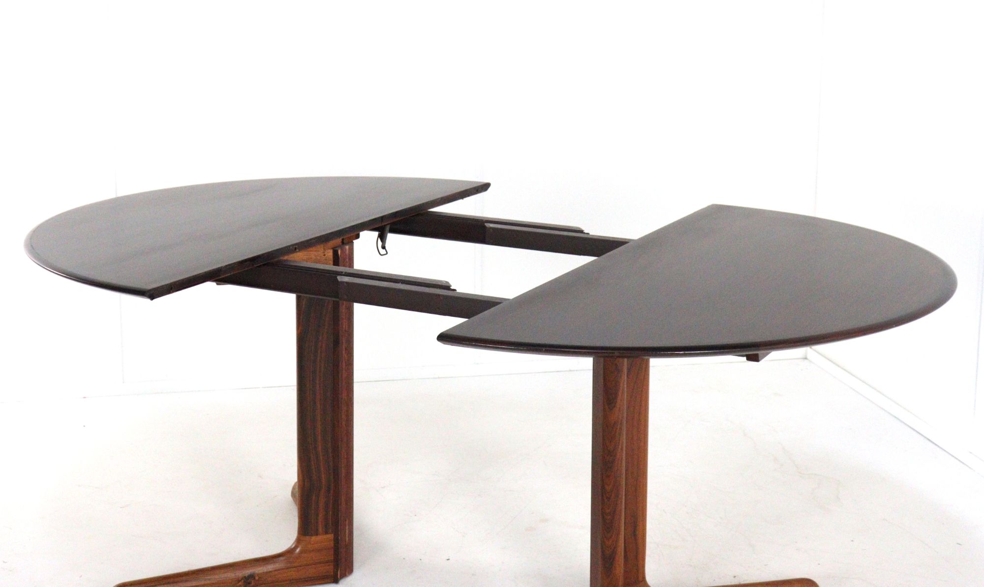 dyrlund Palissander Ronde 2x Verlengbare Tafel Eettafel Deens Vintage image 2