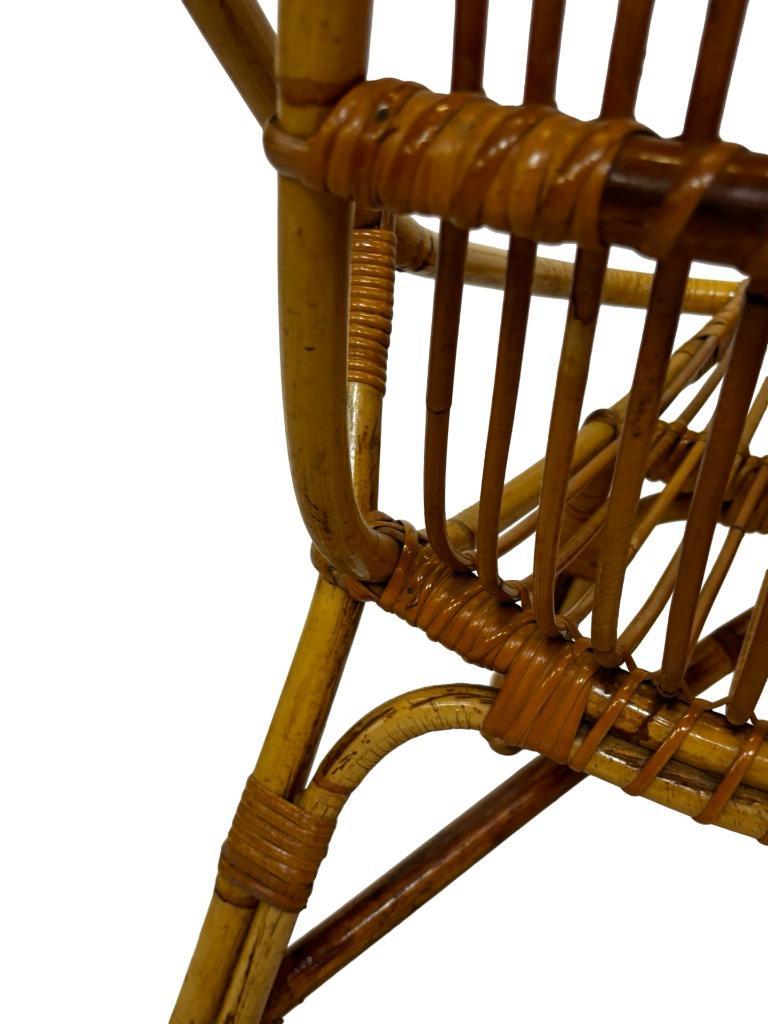 Vintage Set Van 4 Rotan Fauteuils Rohe Noordwolde 1960 image 24