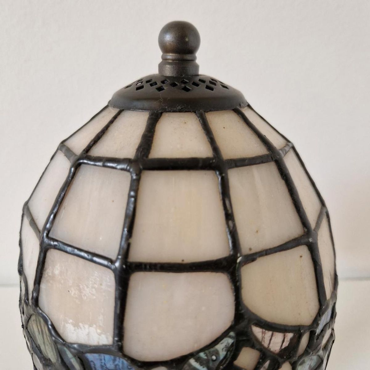 Vintage Glas In Lood Lampje Tiffany Stijl Lamp Schemerlamp image 6