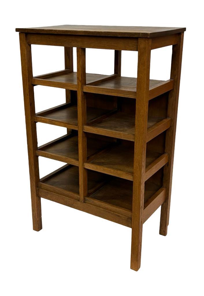 Art Deco Wandkast Vakkenkast Jaren 30 Eiken Open Kast image 3