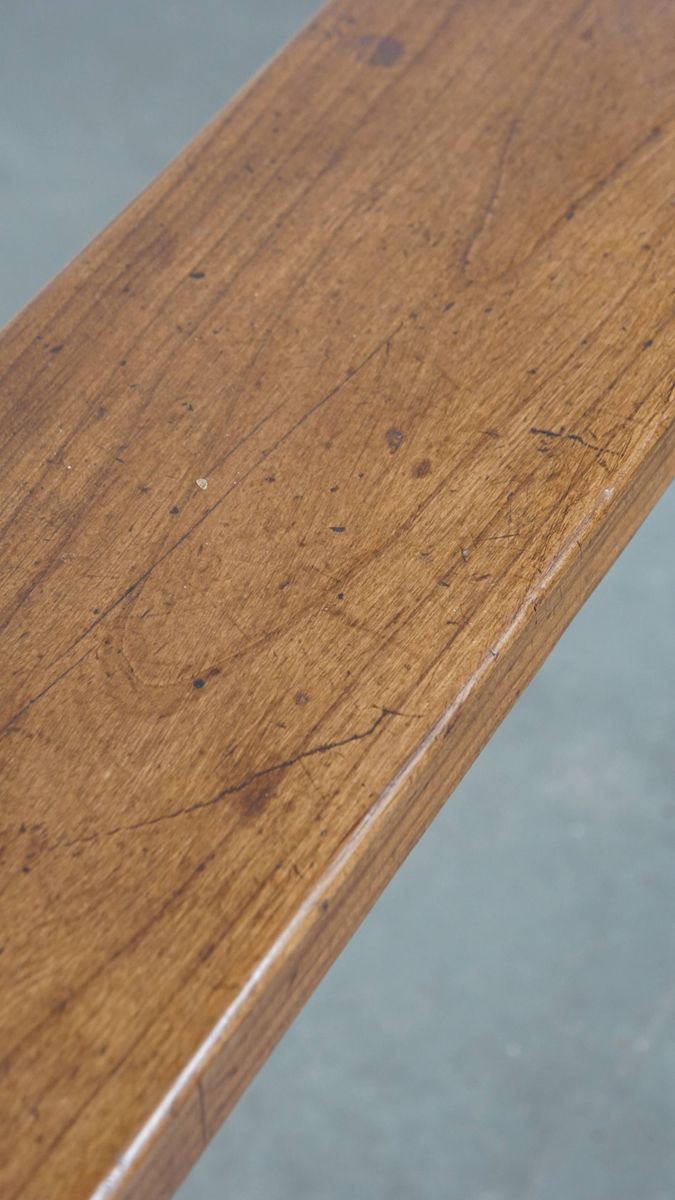 Stijlvolle En Tijdloze Antieke Halbank/ Bank Voor Aan De Eettafel Met Een Mooi Patina image 11