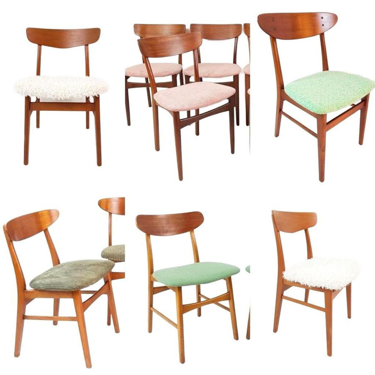 Vintage Farstrup Stoelen Nieuw Gestoffeerd Stof Naar Keuze image 2