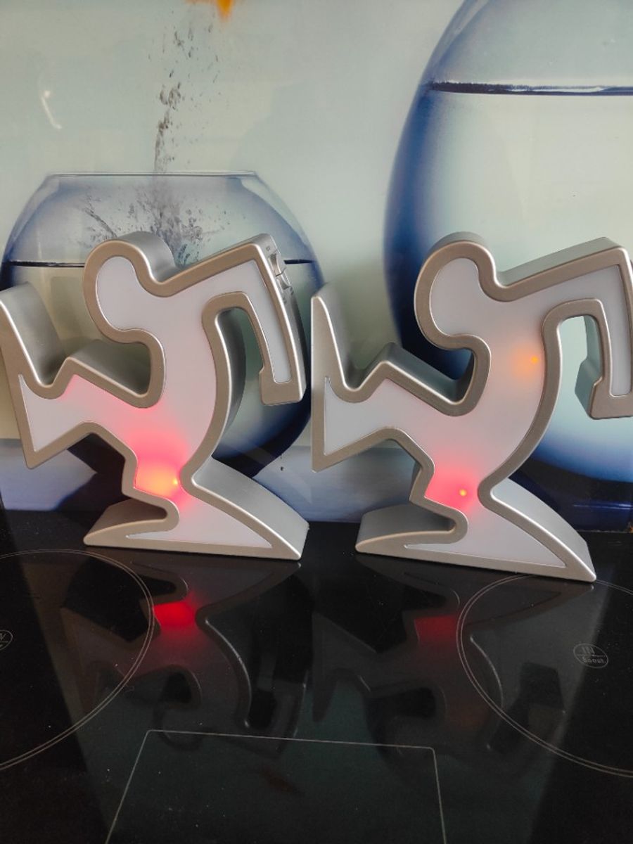 Set Osvaldo Cavandoli Keith Haring La Linea Lampen Grijs image 12