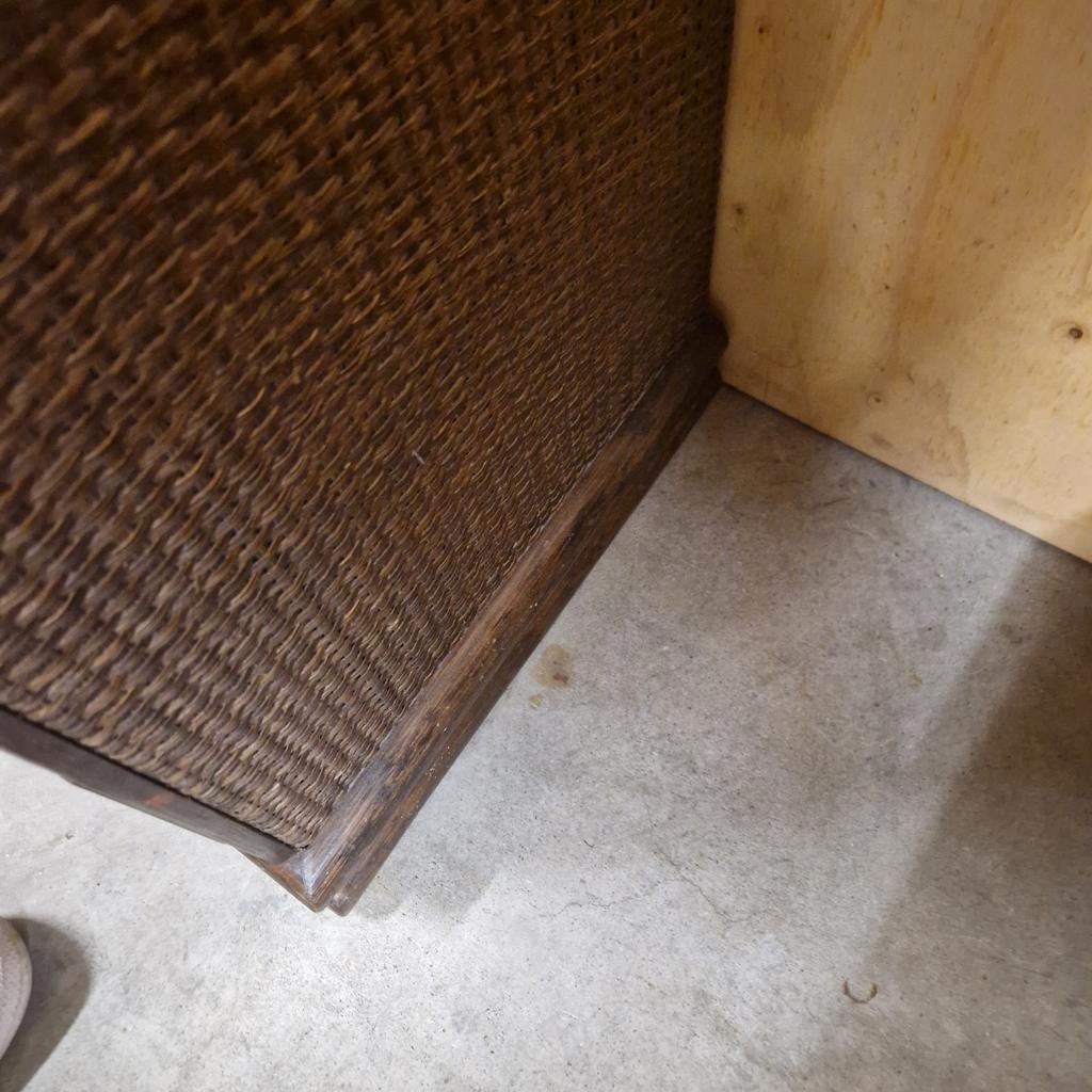 Vintage Dressoir Bamboe Kast Boho Wandkast Dressoirtje image 2