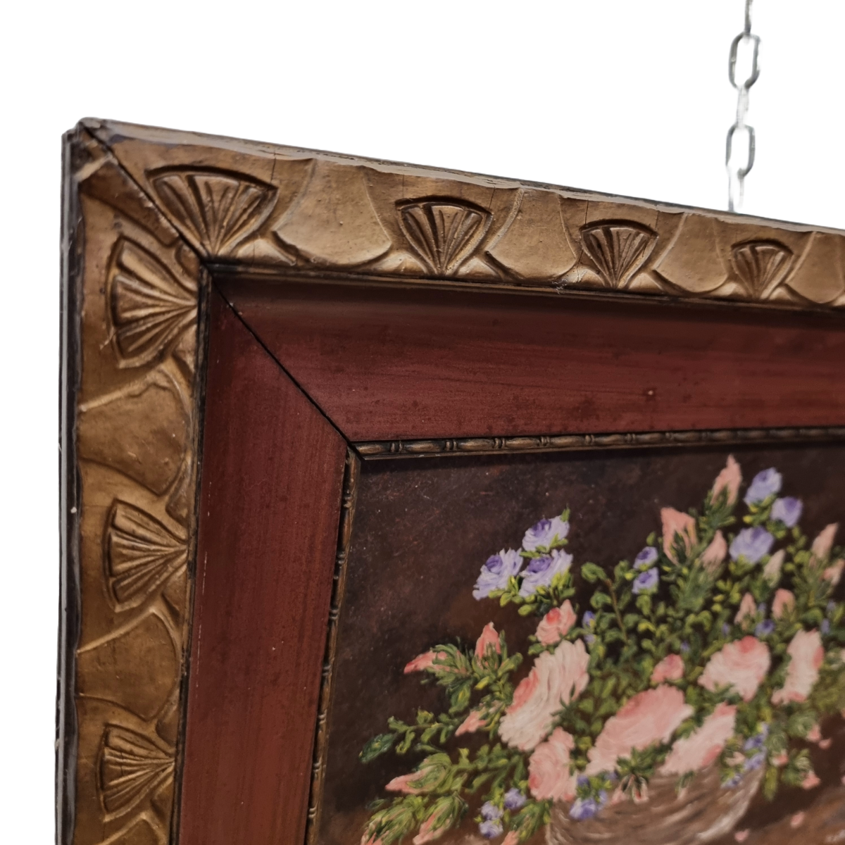 Vintage Olieverf Schilderij Bloemen H. Storm image 2