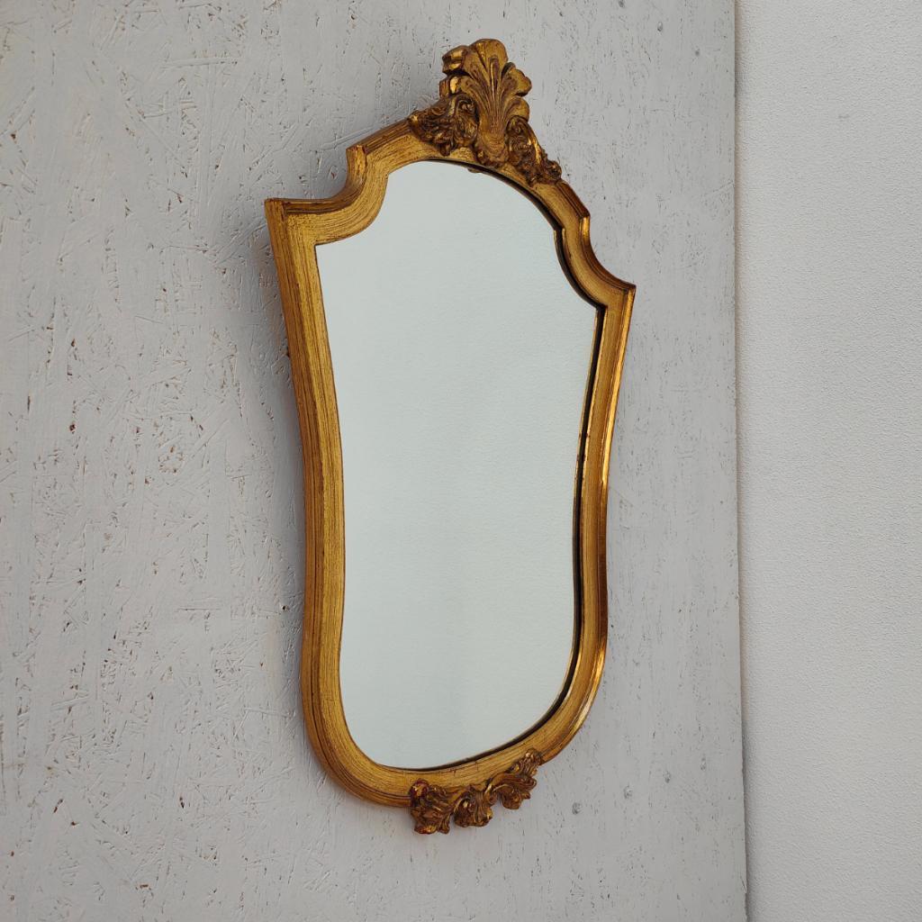 Vintage Goudkleurige Regency Rococo Barok Spiegel Schouwspiegel 406 image 3