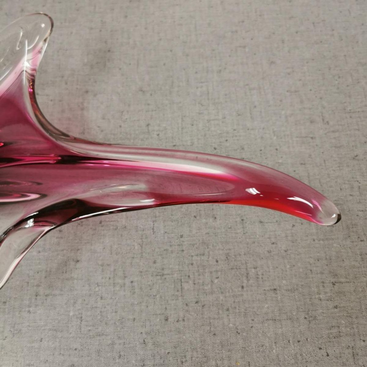 Vintage, Murano Glazen Schaal, Fruitschaal Serveerschaal Gekleurd Glas image 5