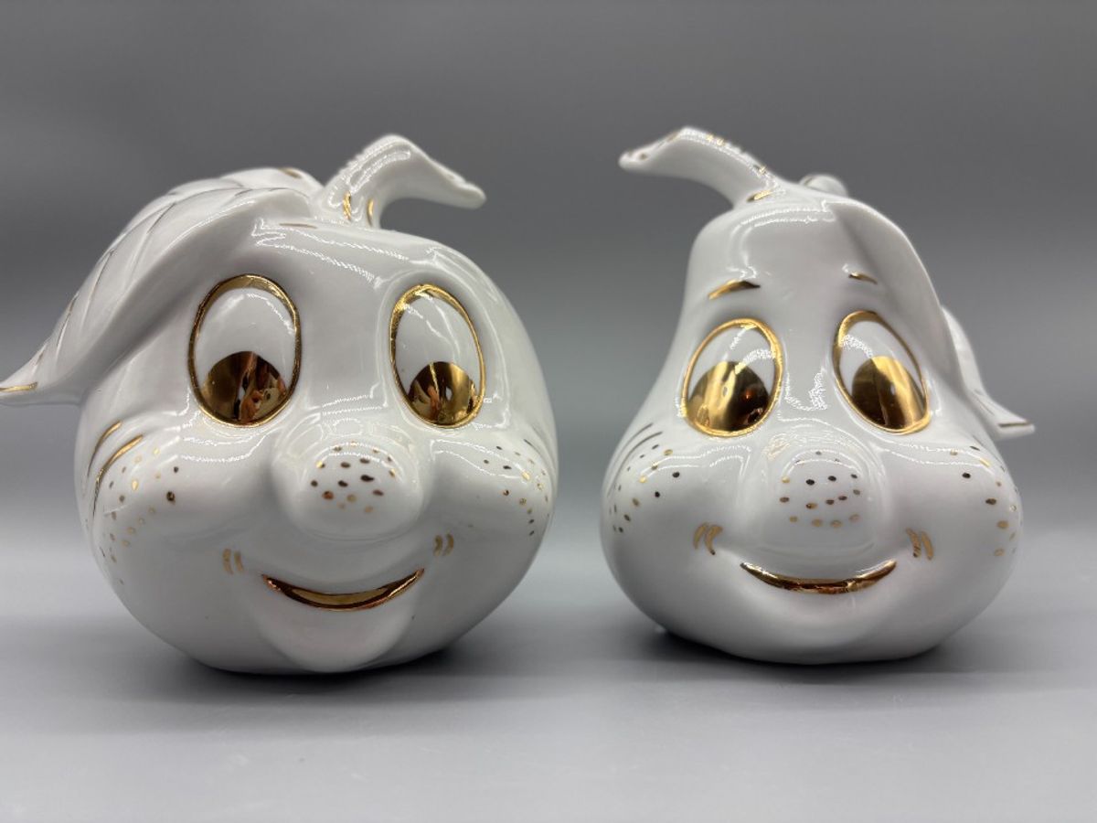 Set Appel & Peer Wit/goud 2 Stuks image 8