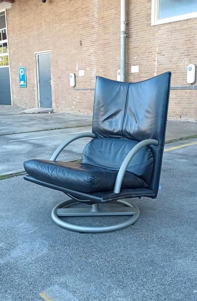 Vintage Rolf Benz Leren Swivel Fauteuil, Torino Bmp image 2