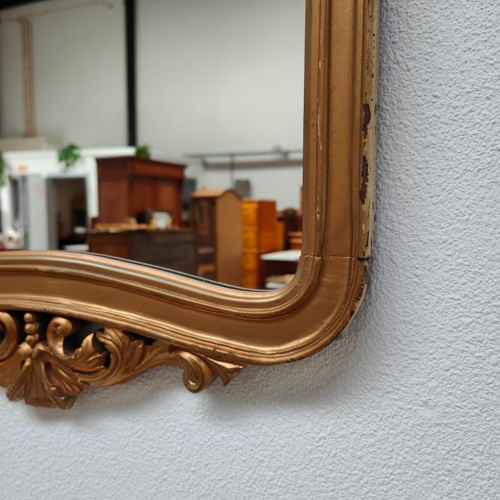 Vintage, Antieke Wandconsole Sidetable, Wandtafel Met Marmer Blad En Spiegel image 14