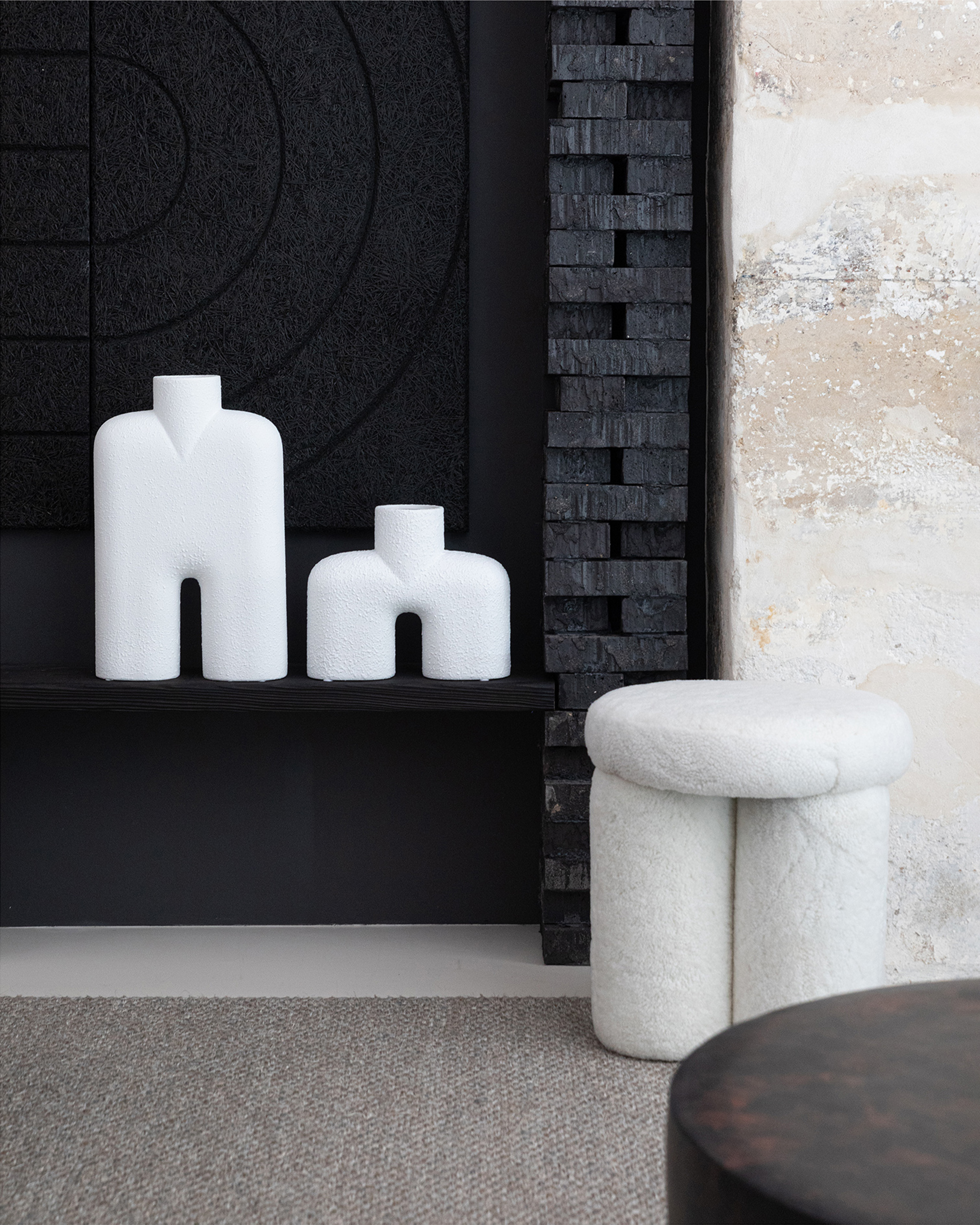 101 Copenhagen | Big Foot Stool - White Sheepskin image 6