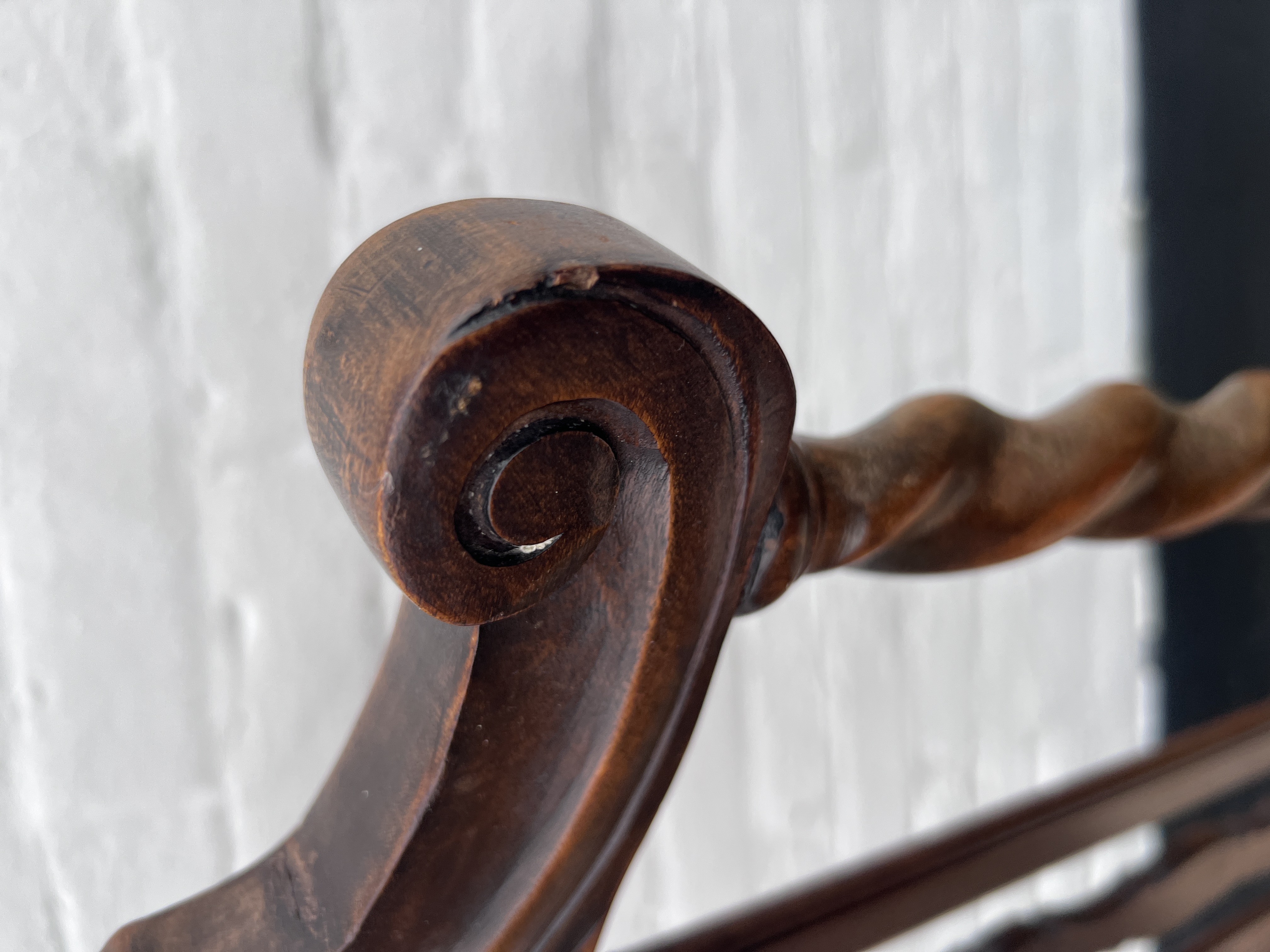 Antiek Engels Eiken Stoel Met Armleuningen, Maten Volgen Nog image 5