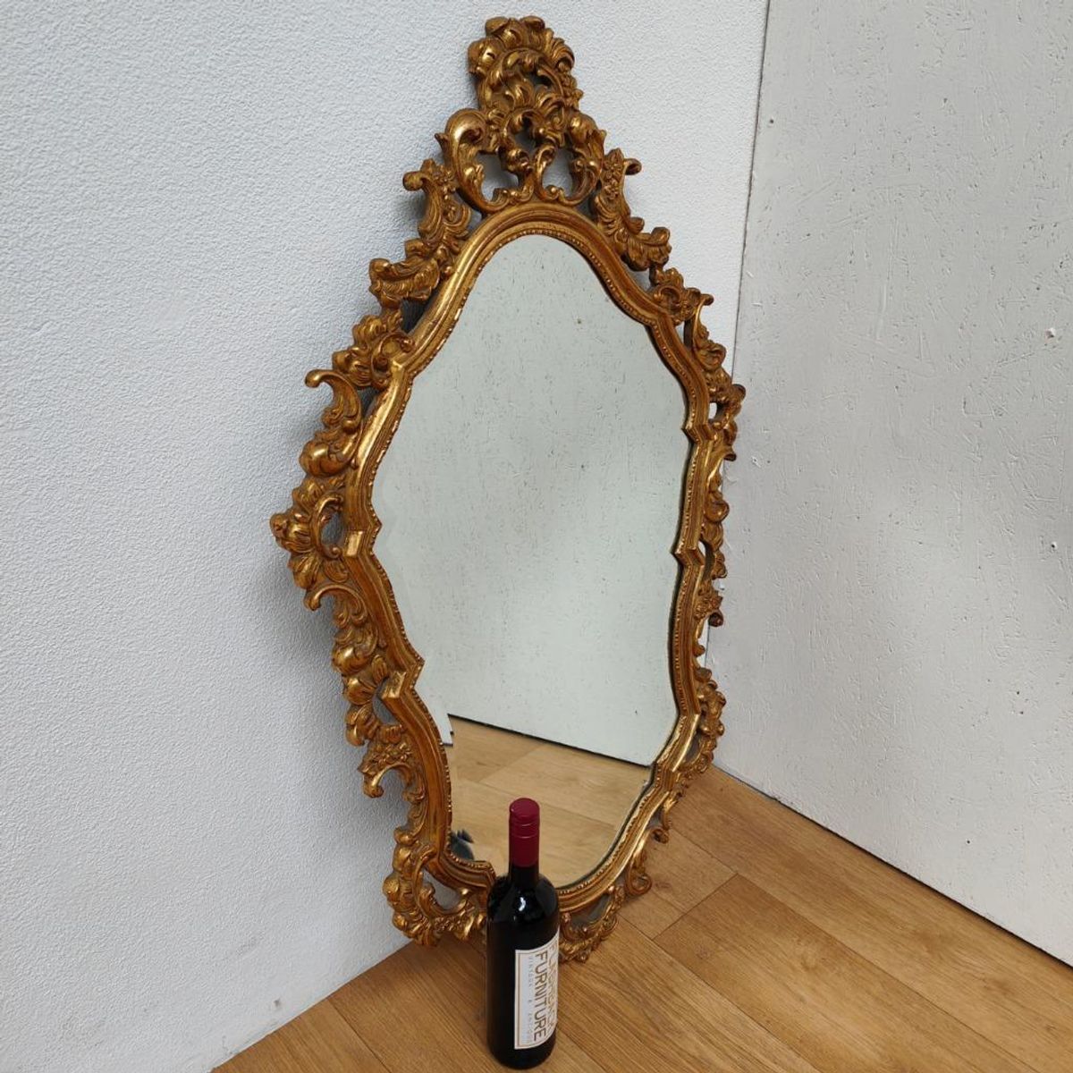 Vintage Barok Brocante Rococo Spiegel Schouwspiegel Facet 13 image 6