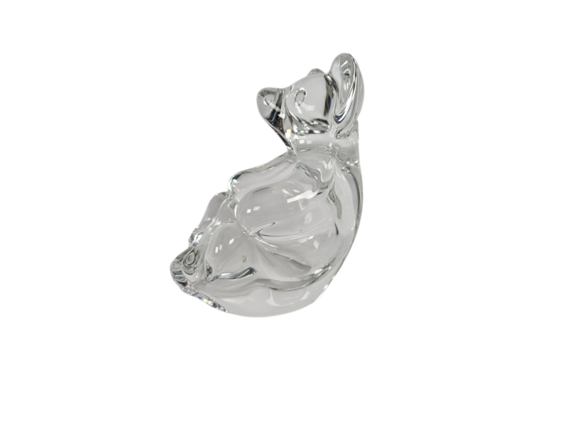 Art Vannes - Kristal - Beertje - Figurine - Beeldje - Frankrijk - 70's image 5