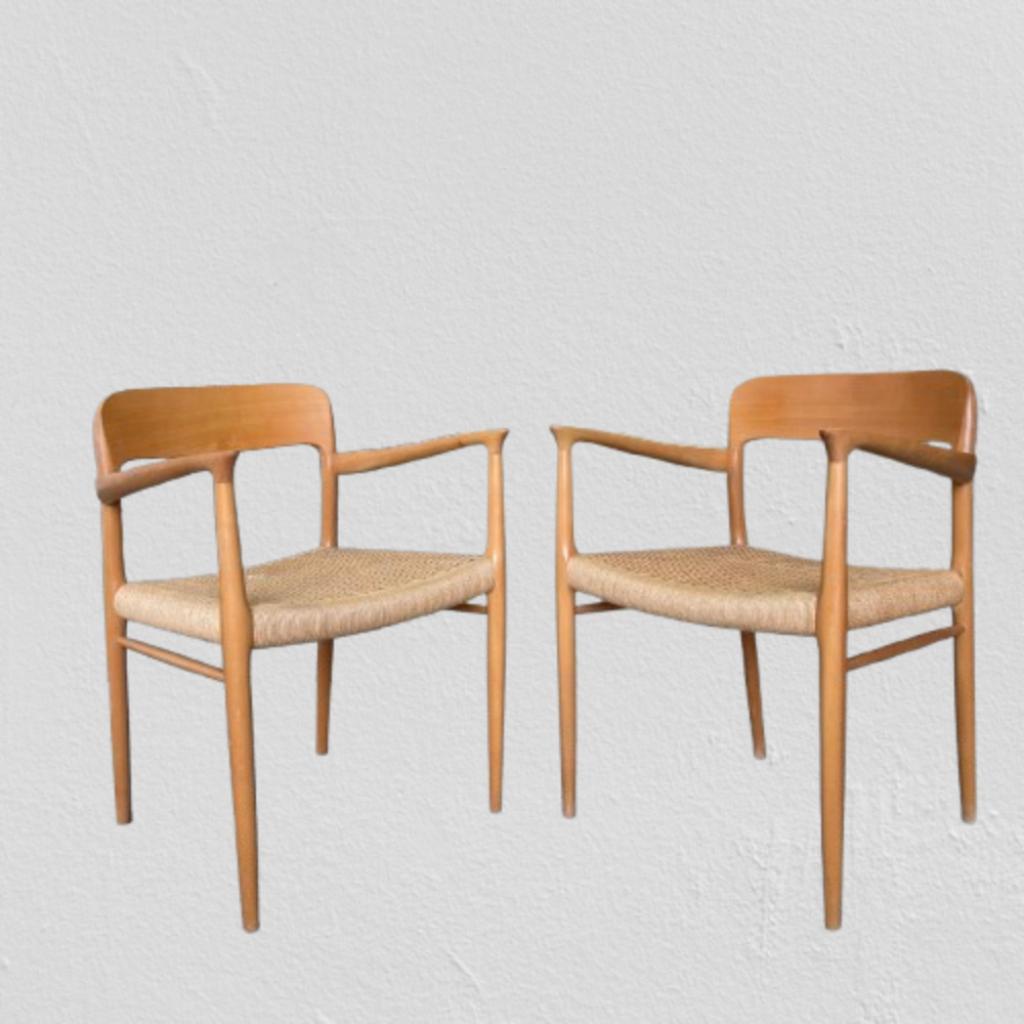 Set Van 8 Stoelen Niels Moller Voor Mollers Mobelfabrik image 4
