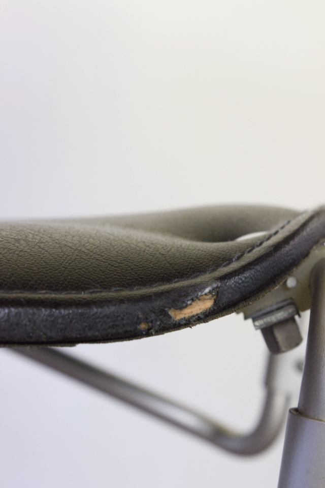 5 X Aluflex Armin Wirth Zwarte Skai Stoelen Jaren 50 image 12