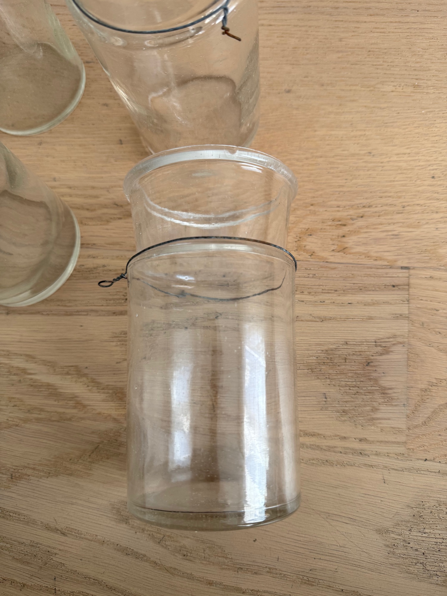 5x Authentiek Pastis Glazen/flessen Met Ijzerdraad Eromheen image 6