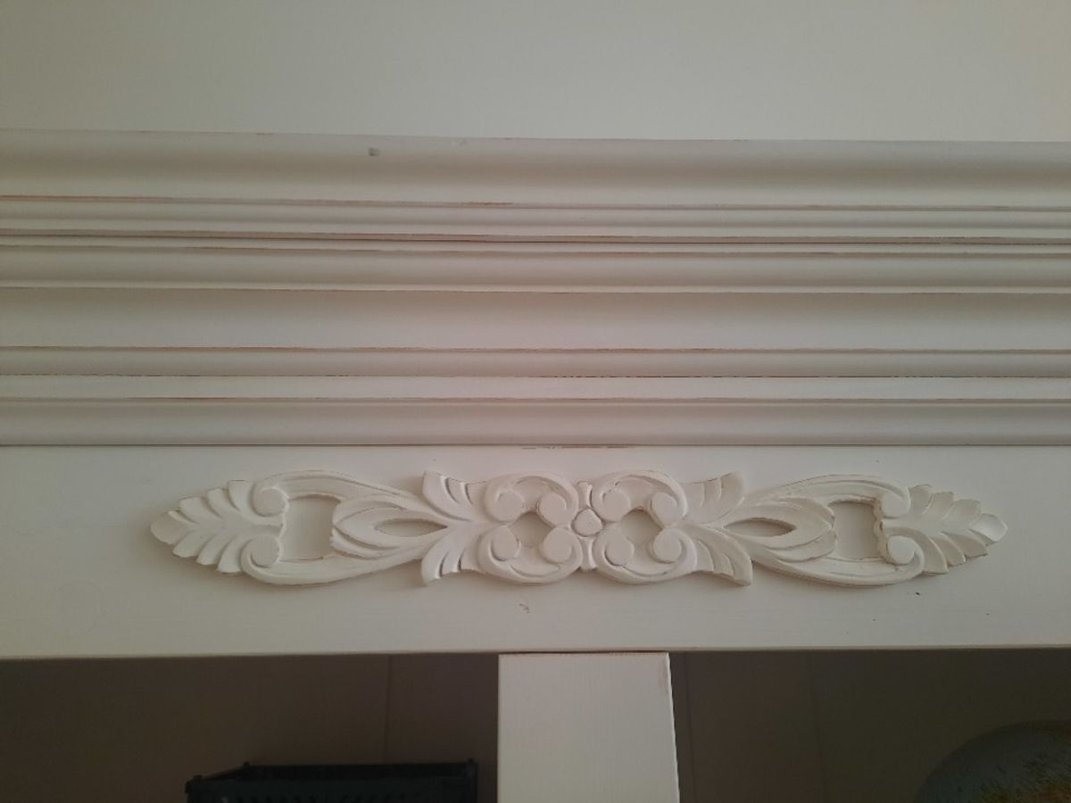 Witte Grote Houten Kast. Opsetims Demi-kast image 17
