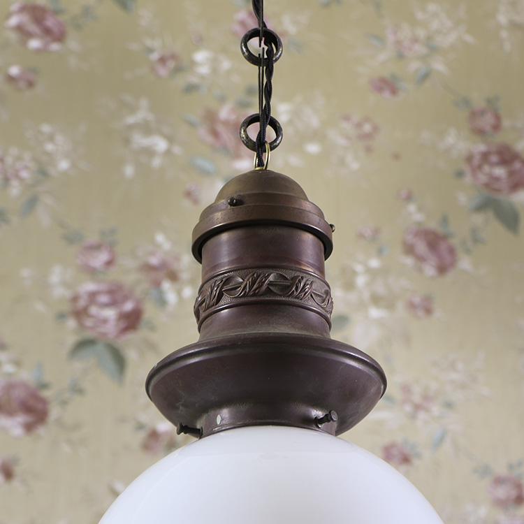 Antieke Opaline Hanglamp image 2