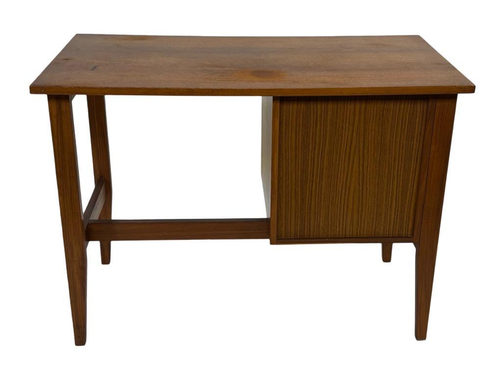 Vintage Bureau Jaren 60 Compacte Werkplek Teak Design image 19