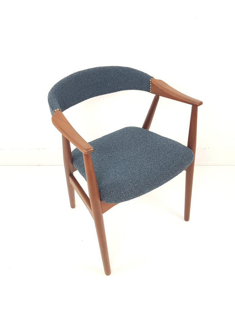 Set Van 2 Deense Vintage Farstrup Stoel Blauw Thomas Harlev image 18