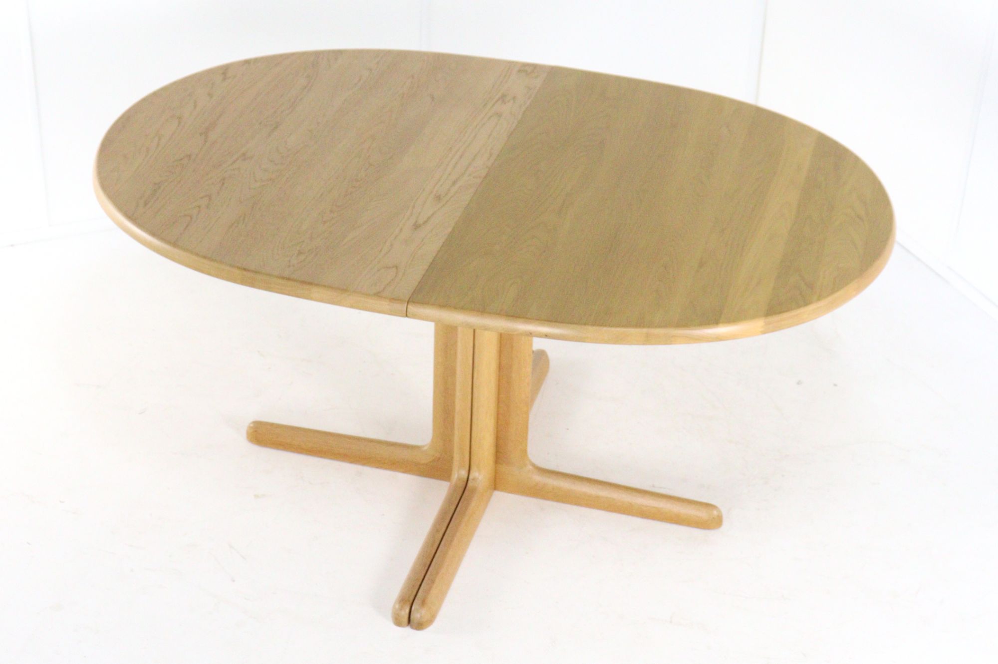 Juul Kristensen Voor Jk Mobler Eiken Ovalen Verlengbare Eettafel Vintage Deens image 6