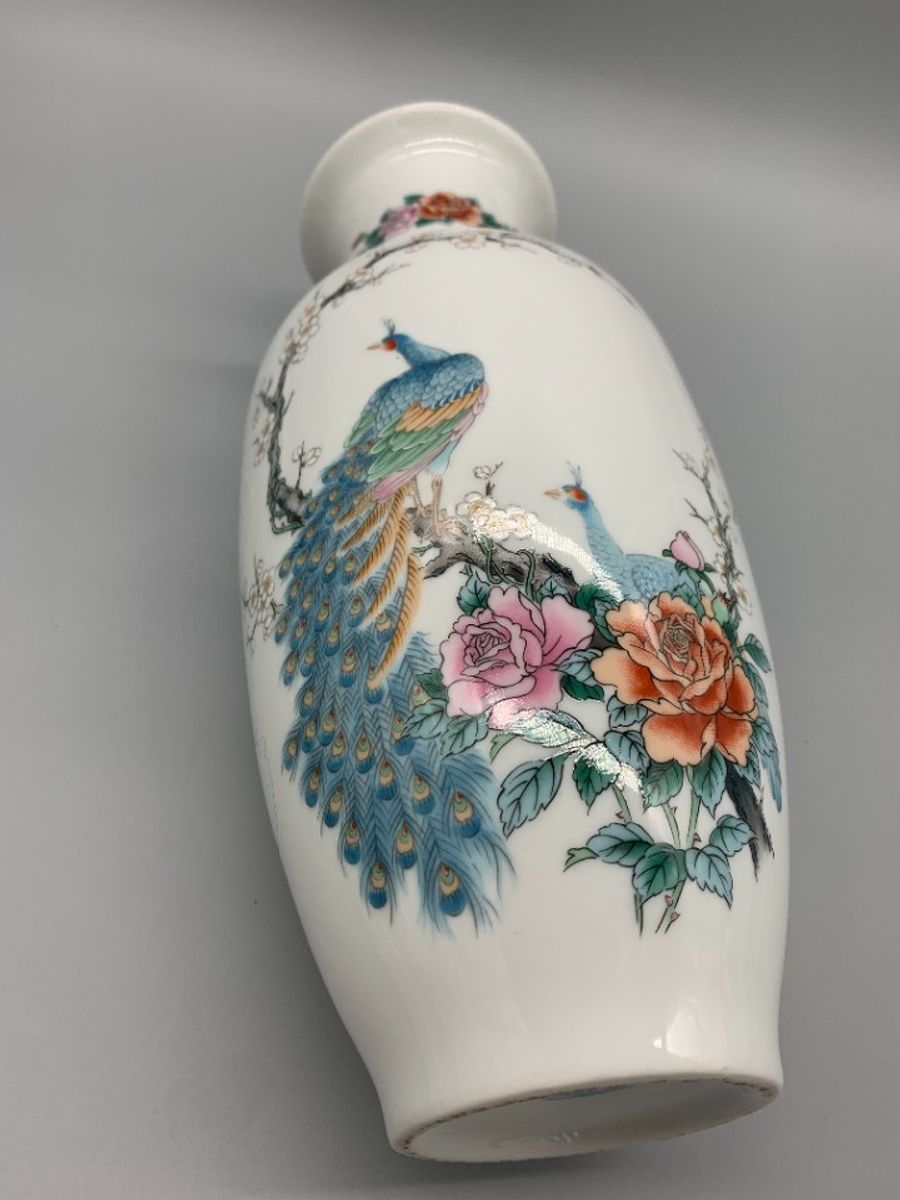 Grote Witte Japanse Vaas Pauwen image 4