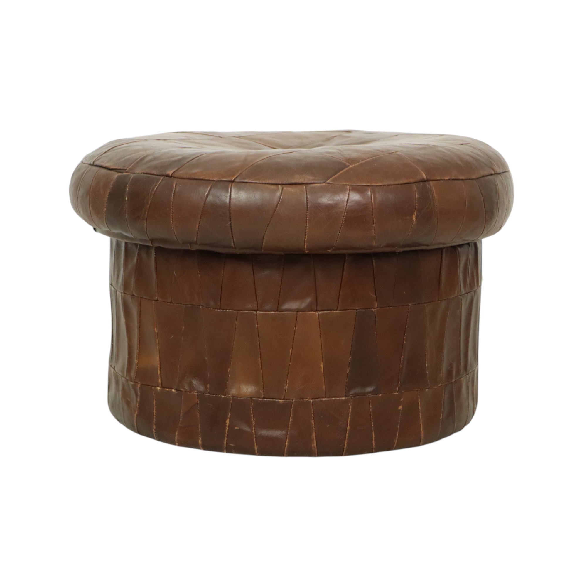 Design Mushroom Poef Opbergruimte De Sede Bruin Leer 57cm image 5