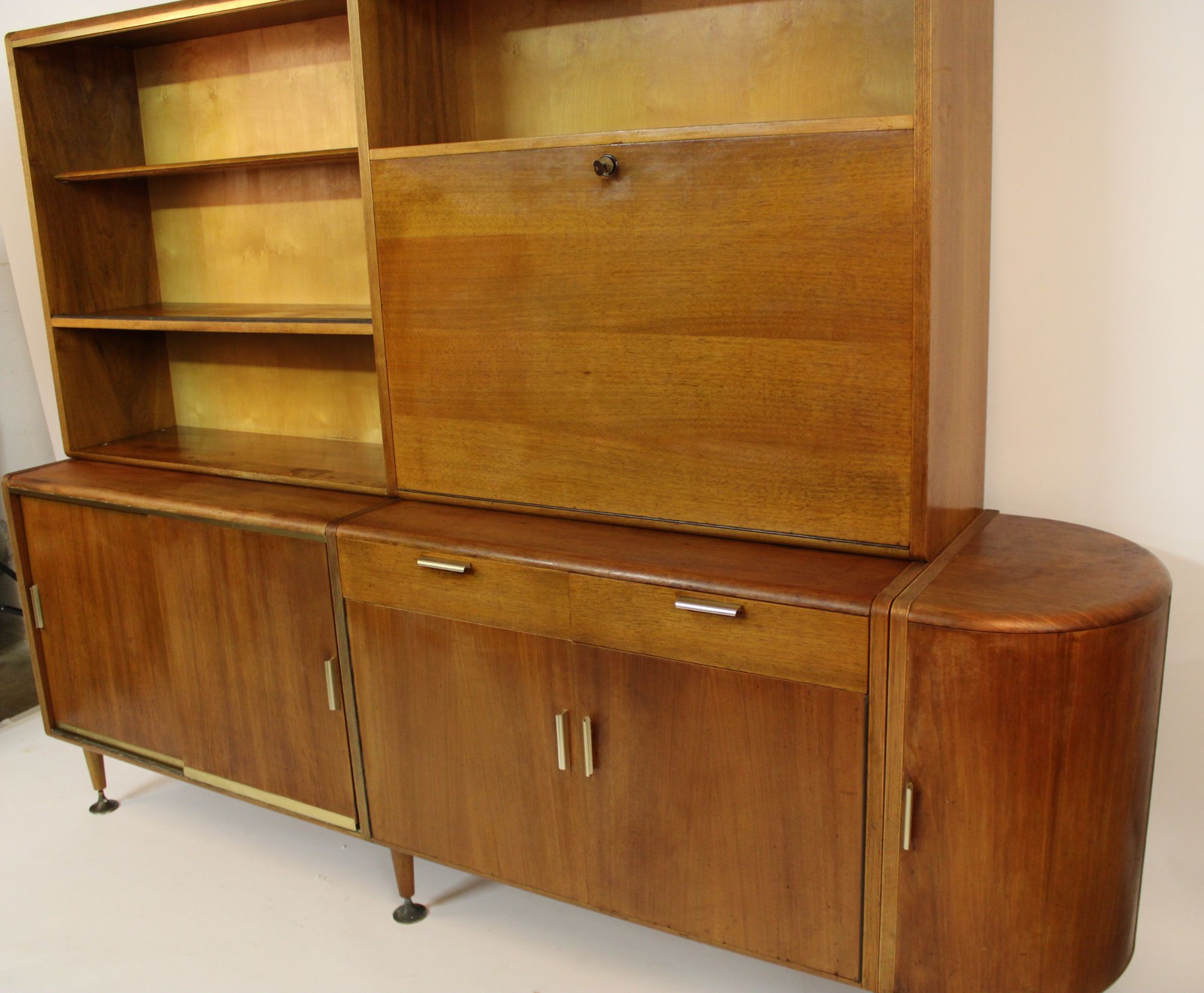 Mid-century Wandmeubel / Highboard / Dressoir – A.a. Patijn / Zijlstra – Jaren ’50 image 4