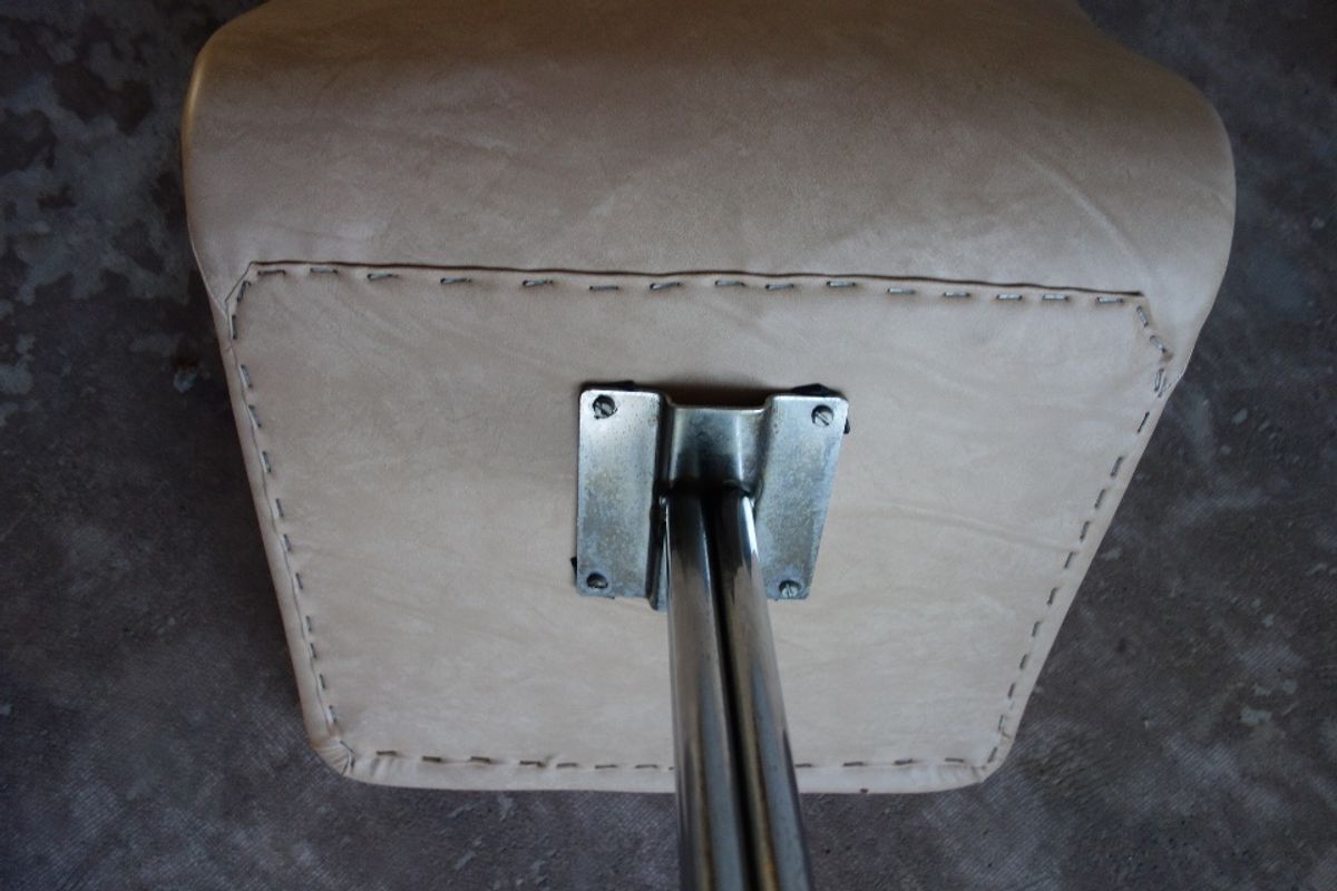 Vintage Brabantia Stoel / Stool / Chair Voor Eetkamer Of Keuken In Beige Kunstleder (skai) image 21