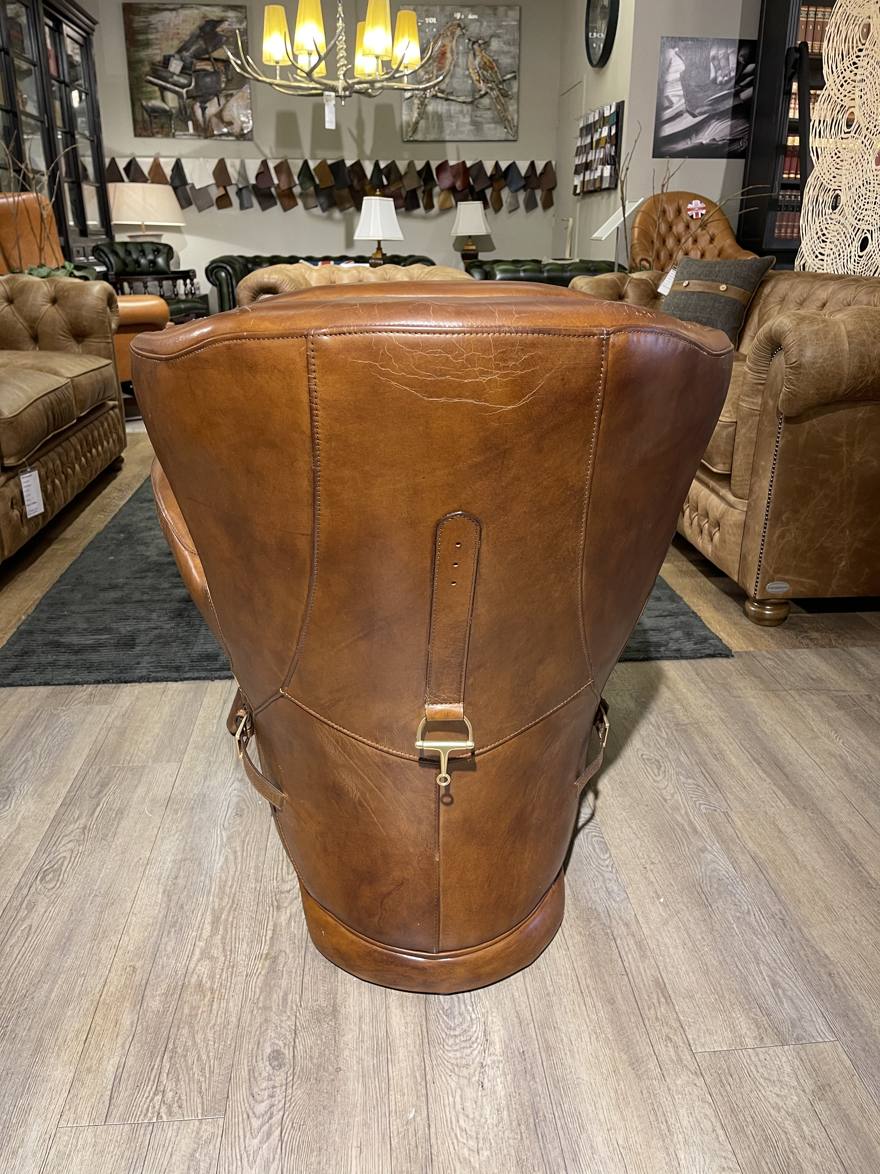 Saddle Chair / Zadel Fauteuil Vintage Cognac Leer Eyecatcher image 13