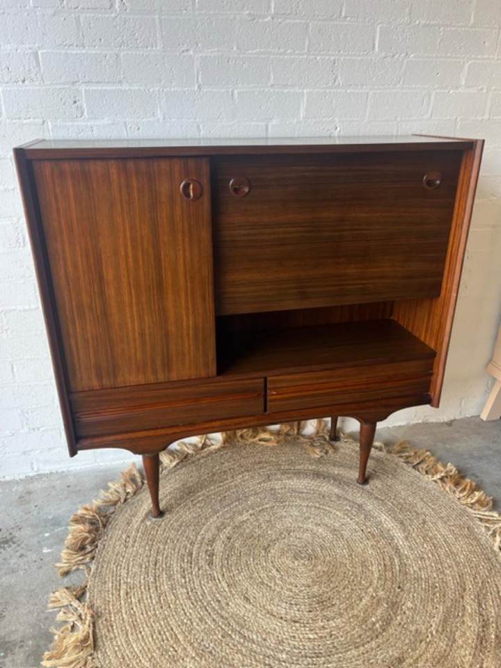 Retro Vintage Mid-century Dressoir,high-board,barkast image 5
