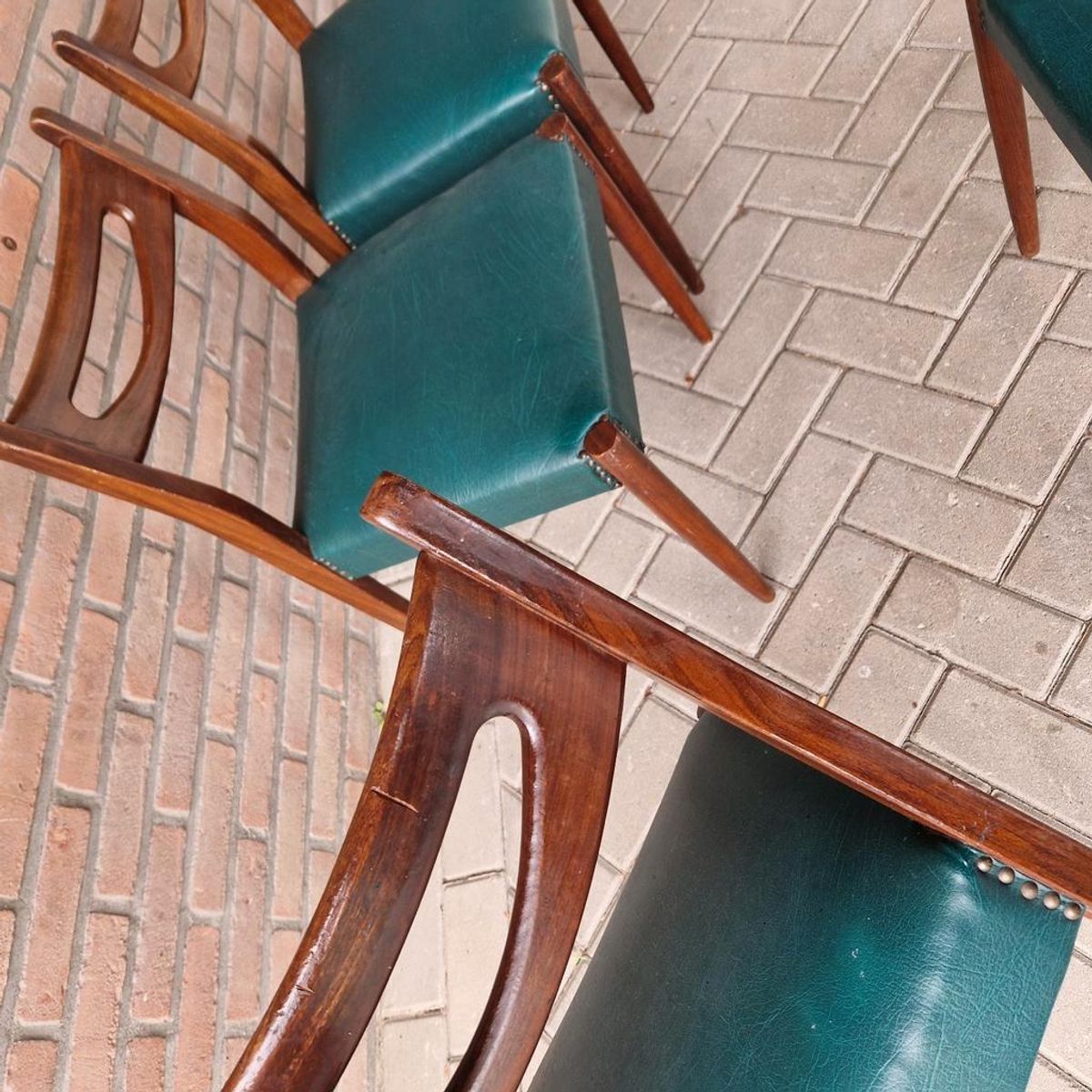 Set 4 Vintage Stoelen Deense Stoelen Jaren 60 image 10