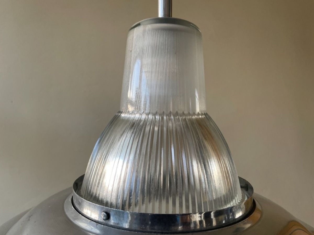 Vintage Lamp Hanglamp Fabriekslamp Frans image 3