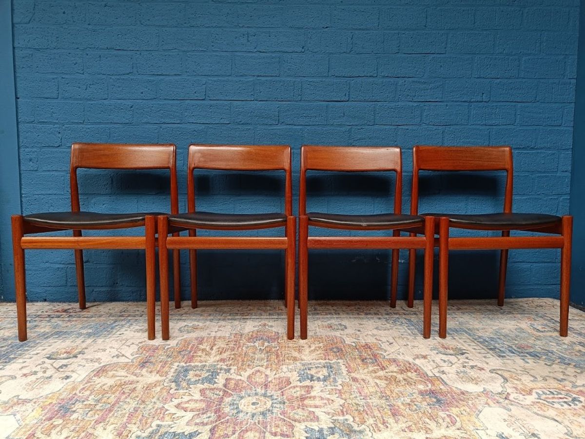 4x Vintage Deens Design Stoelen, Jaren '60 image 2