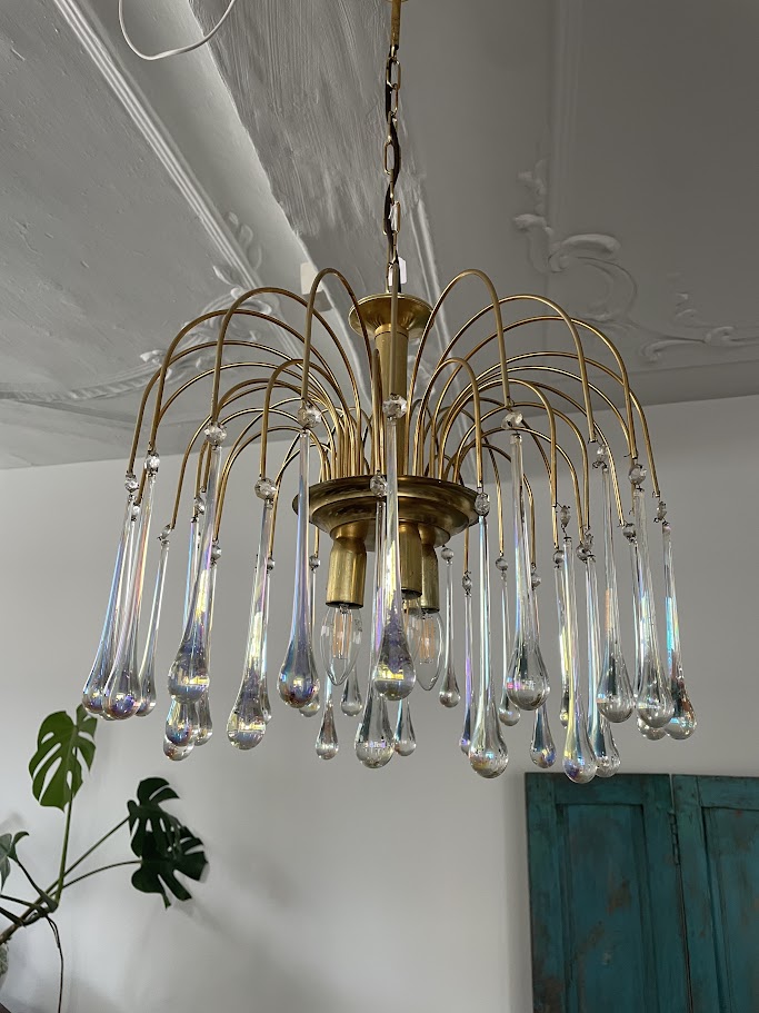 Paolo Venini – Teardrop Chandelier image 2