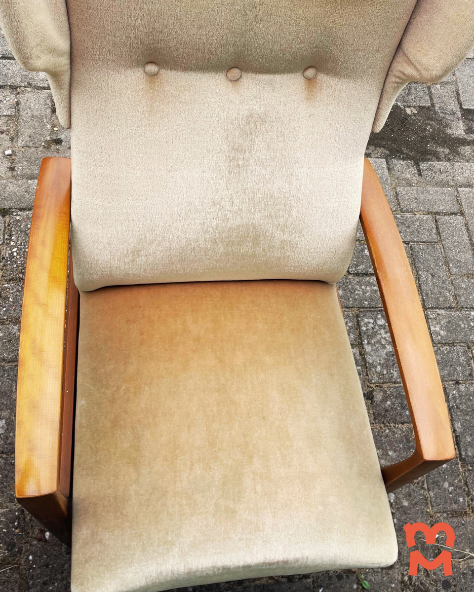 Vintage Jaren 50 Oorfauteuil image 11