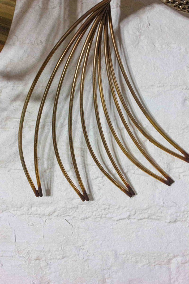 Mid-century "pauw" Muur Sculptuur In Messing Door Curtis Jere, 1980 image 8